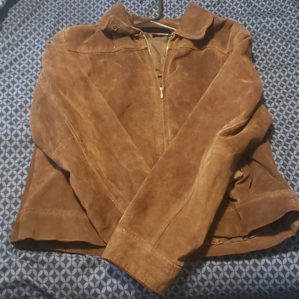 Brown suede jackets